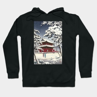 Zojo-ji Temple in Snow Hoodie